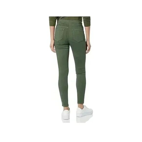 Amazon Essentials Women's Khaki Green Poly/Spandex Stretch Pull On Jeggings NEW - Picture 3 of 14